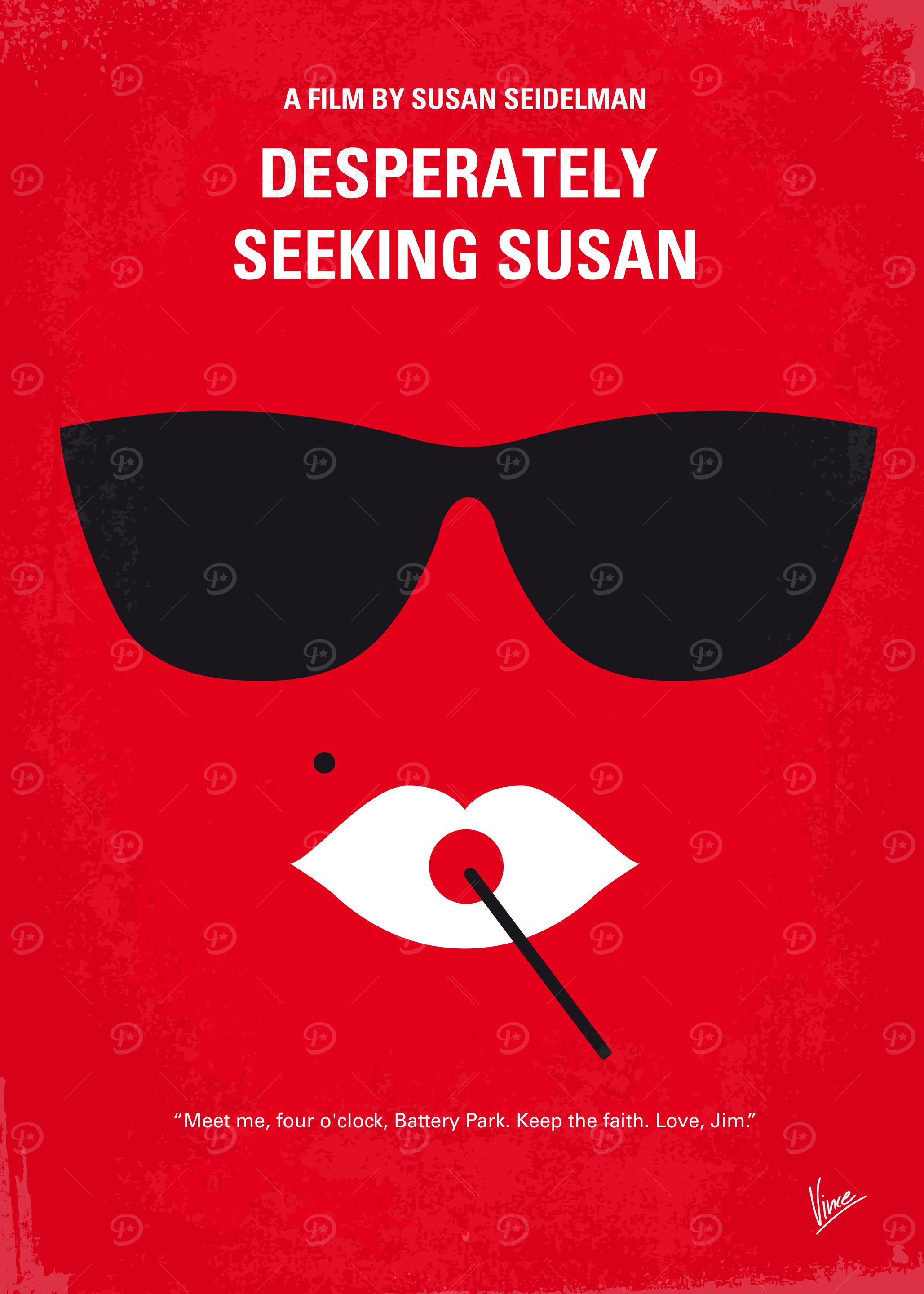 No336 My desperately seeking susan minimal movie poster ...