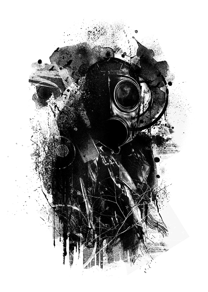 Black gasmask