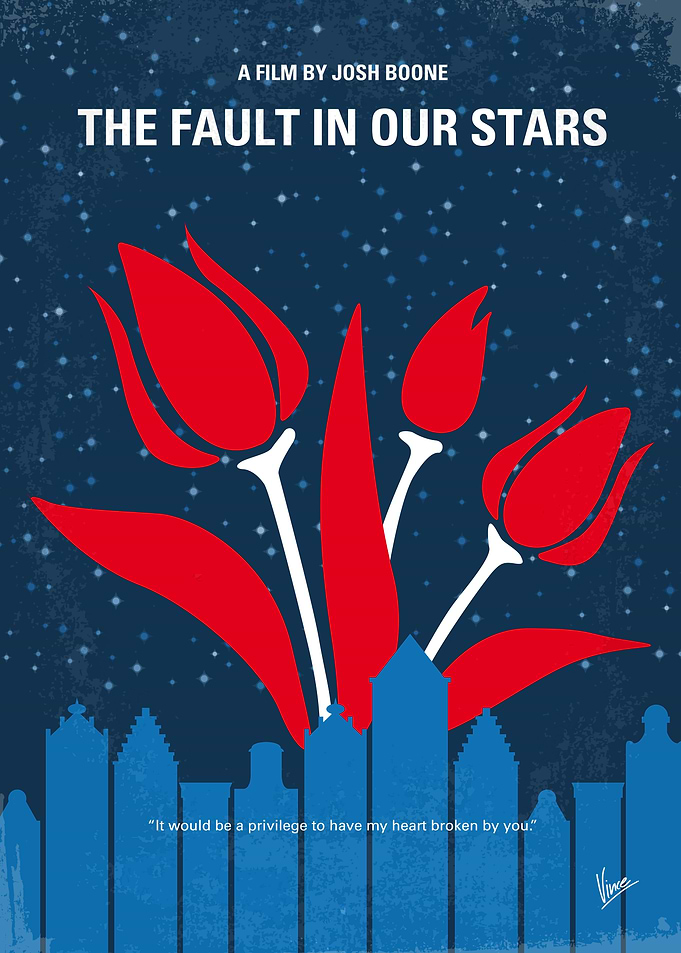 No340 My The Fault in Our Stars minimal movie poster H ...