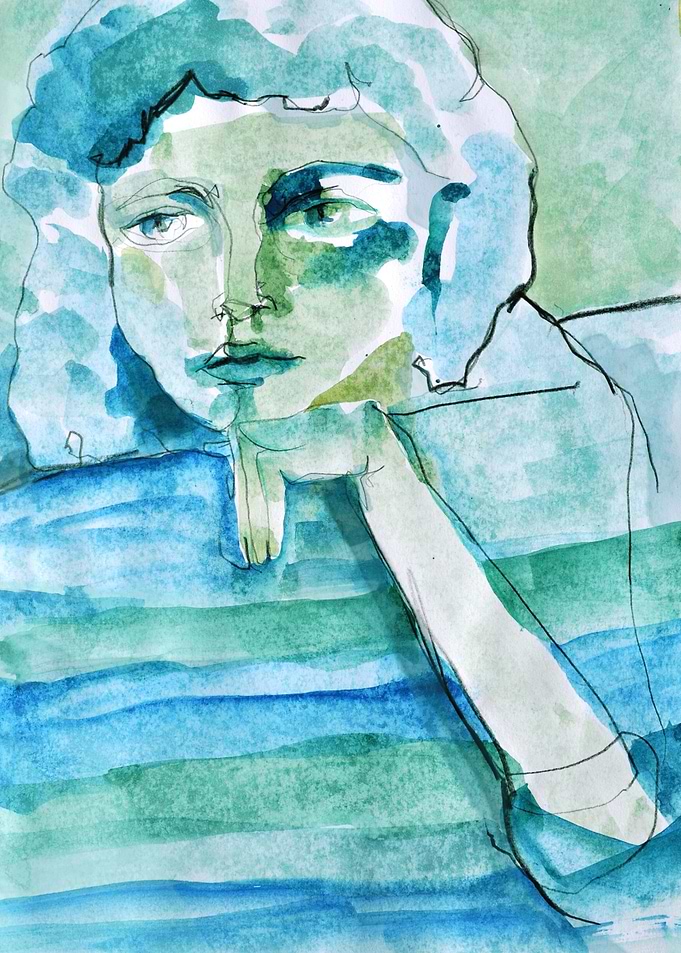 wondering girl