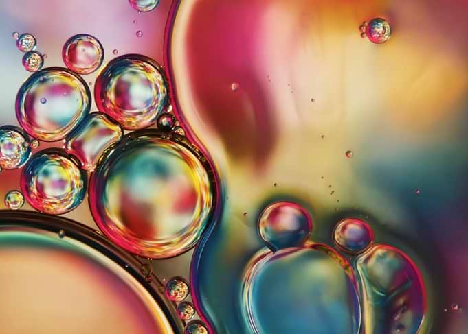 Bubblicious Rainbow Abstract