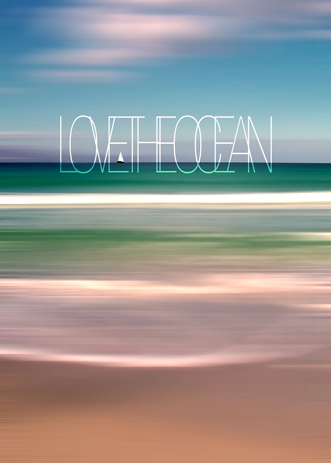 'LOVE THE OCEAN II' Part II with sailboat graphic.Photo ...