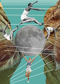 Jumping the moon