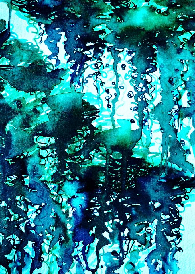 The Perfect Storm - Turquoise and Black
