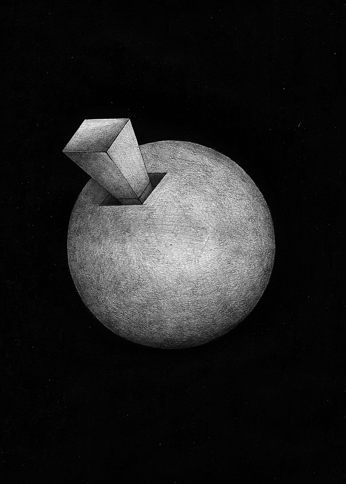 Circle black and white