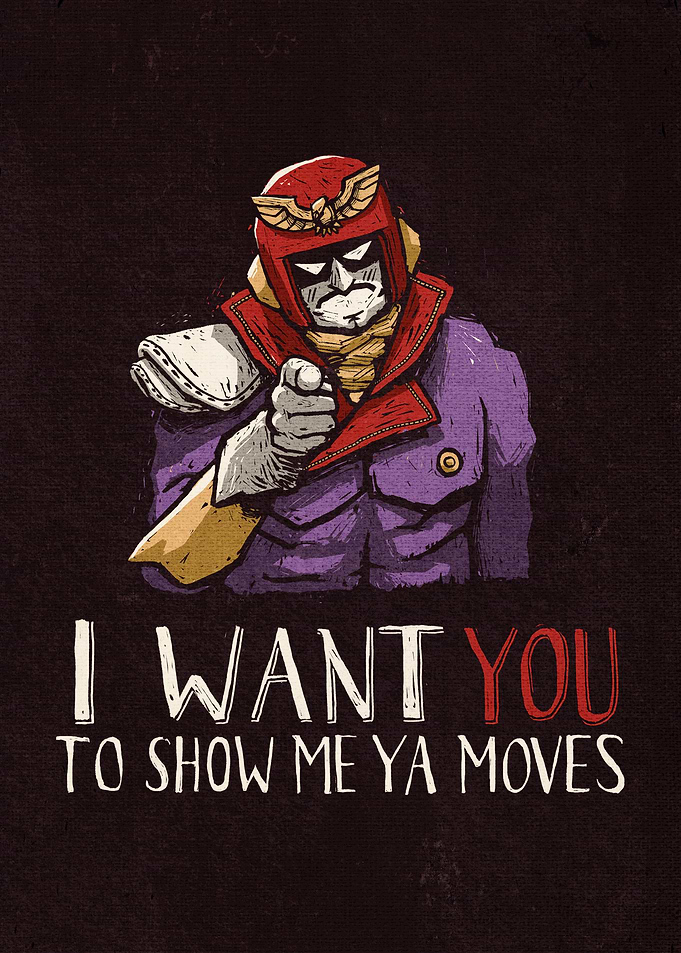 Show Me Ya Moves - Captain Falcon tribute illustration! ...