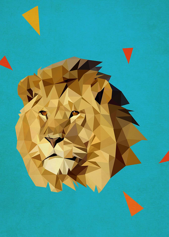 trianle lion