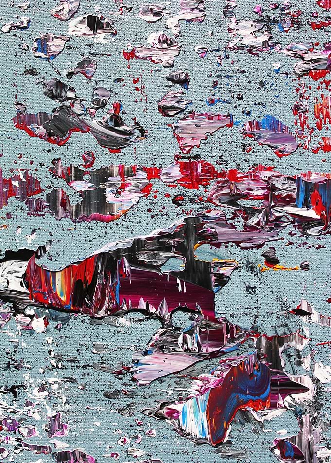 Detail “plate” of my original abstract painting: kyan ...