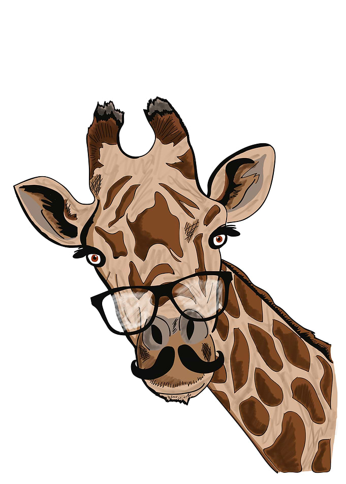 Giraffe moustache