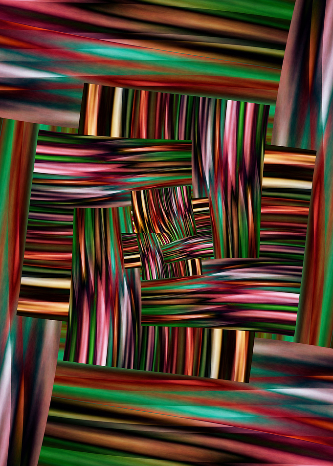 beuatiful stripes composed to dimensional sqaures