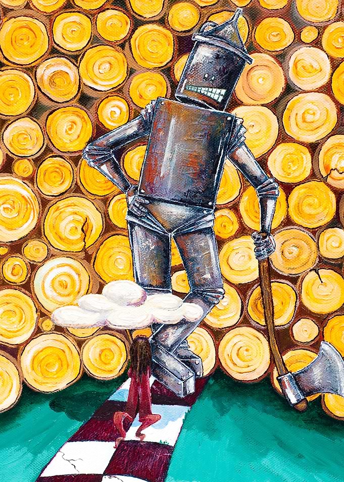 We're not in Kansas anymore (oil on canvas)