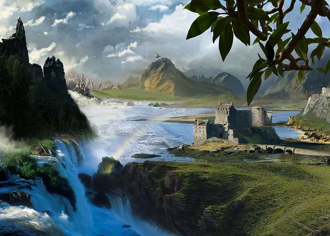 Fantasy Landscape Matte V1