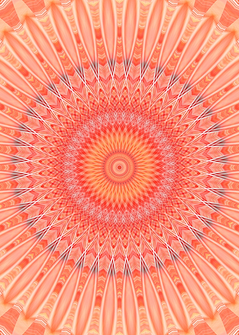 beautiful soft orange kaleidoscope