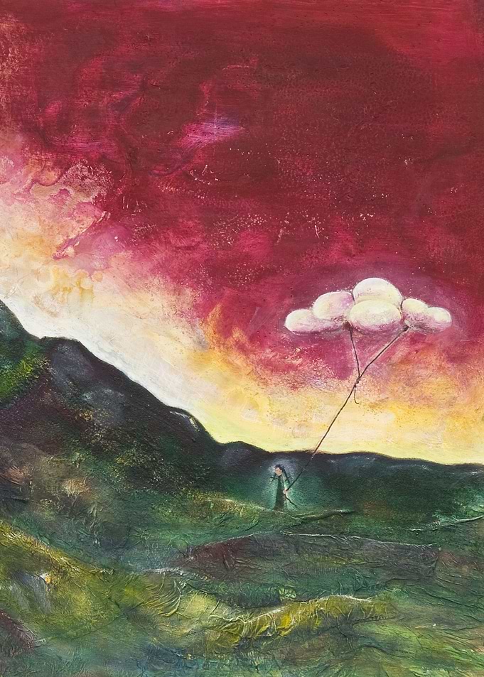Ador de Verdes - vertical. (Oil on Wood)
