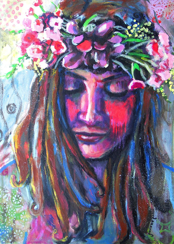 Flowers in Her Hair