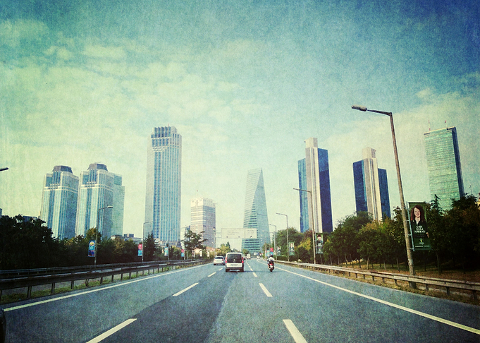 blue freeway