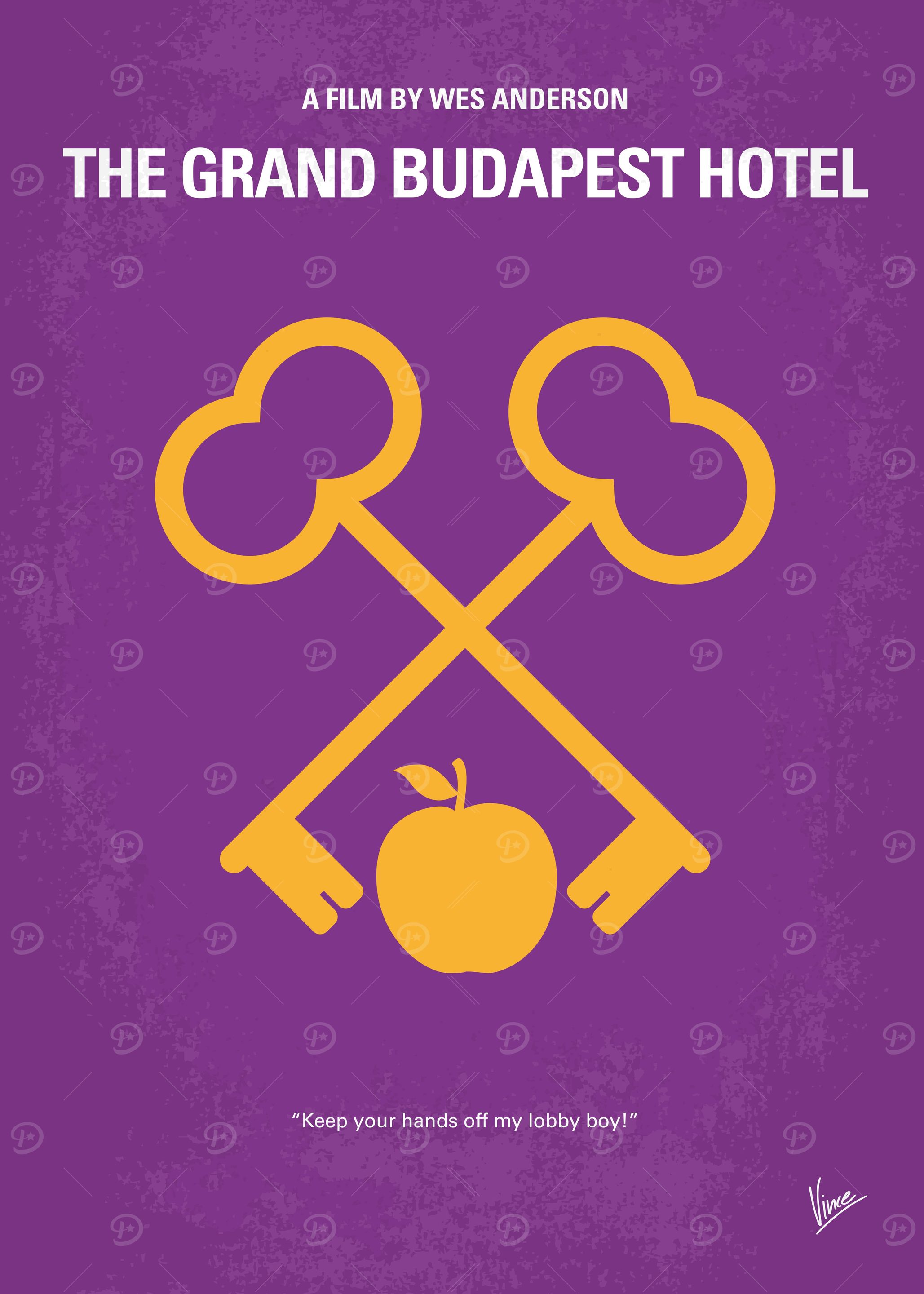 No347 My The Grand Budapest Hotel minimal movie poster ...