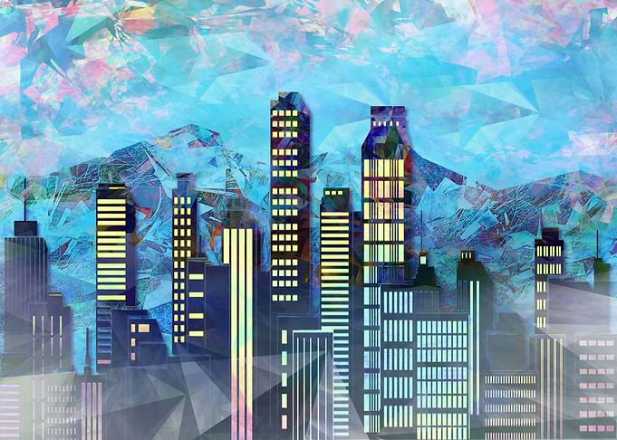 Geometric City - Early Morning