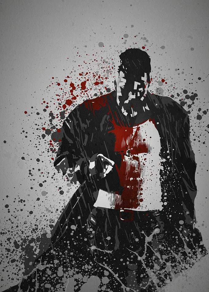 'Sin' Splatter effect artwork inspired by Marv from Sin ...