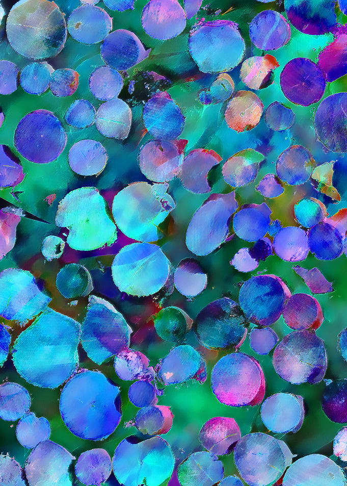 Colored Woodpile