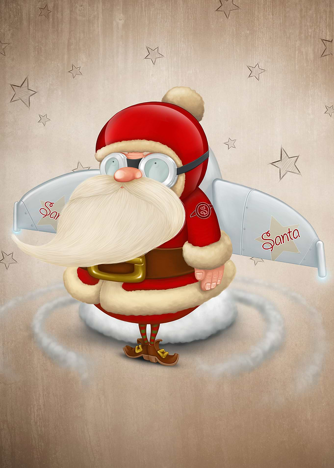 Santa Claus rocket