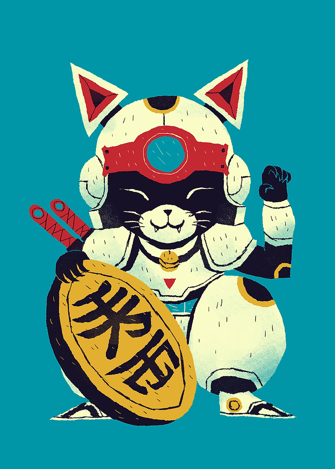 lucky pizza cat