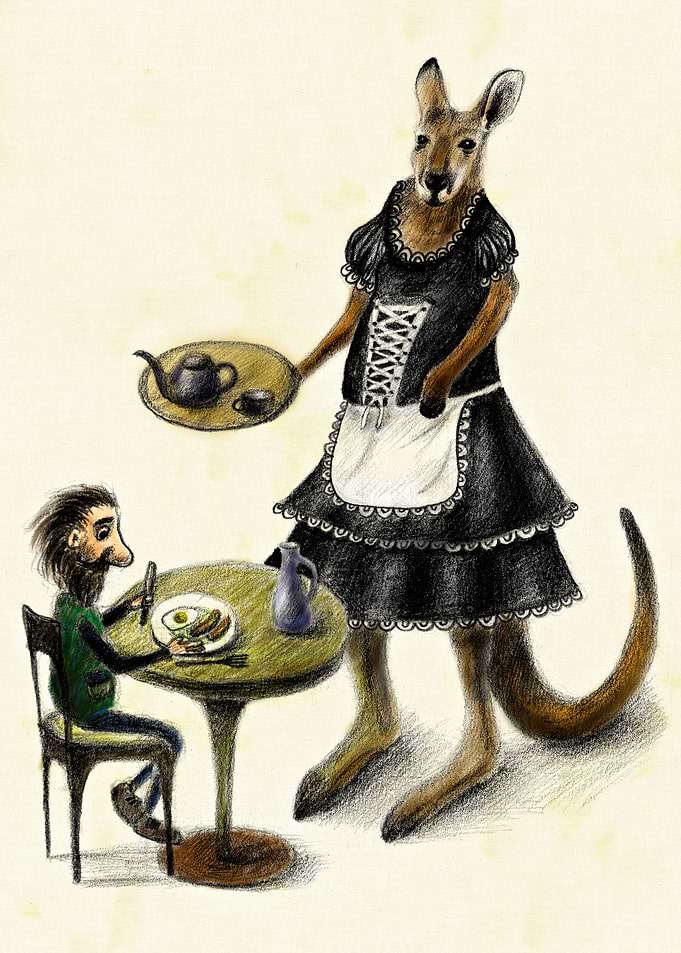 Kangaroo cafe