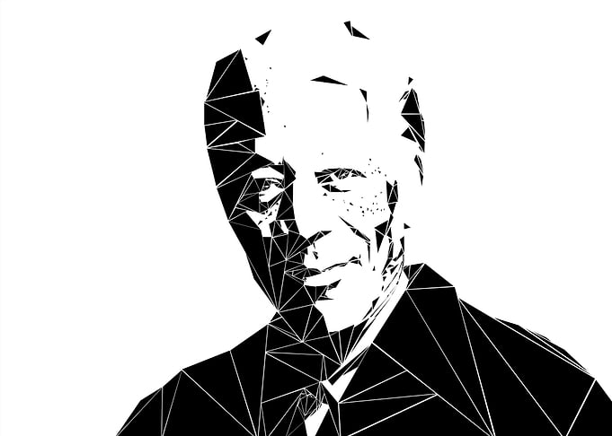 Morgan Freeman - each triangle is placed manually.