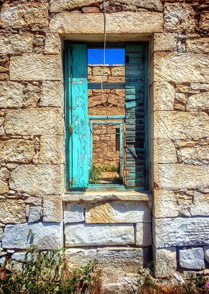 Road through windows