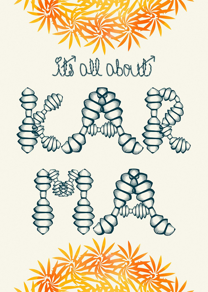 It's all about Karma. Self made Fonts
