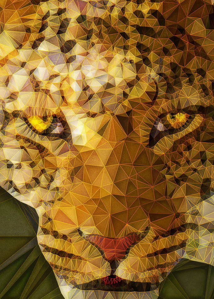 abstract leopard
