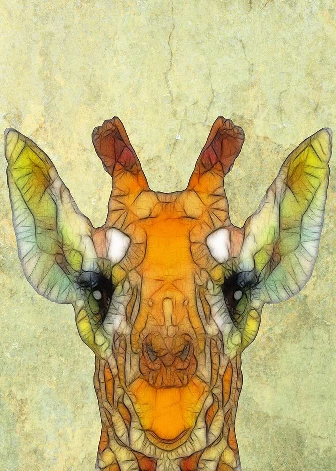 abstract giraffe