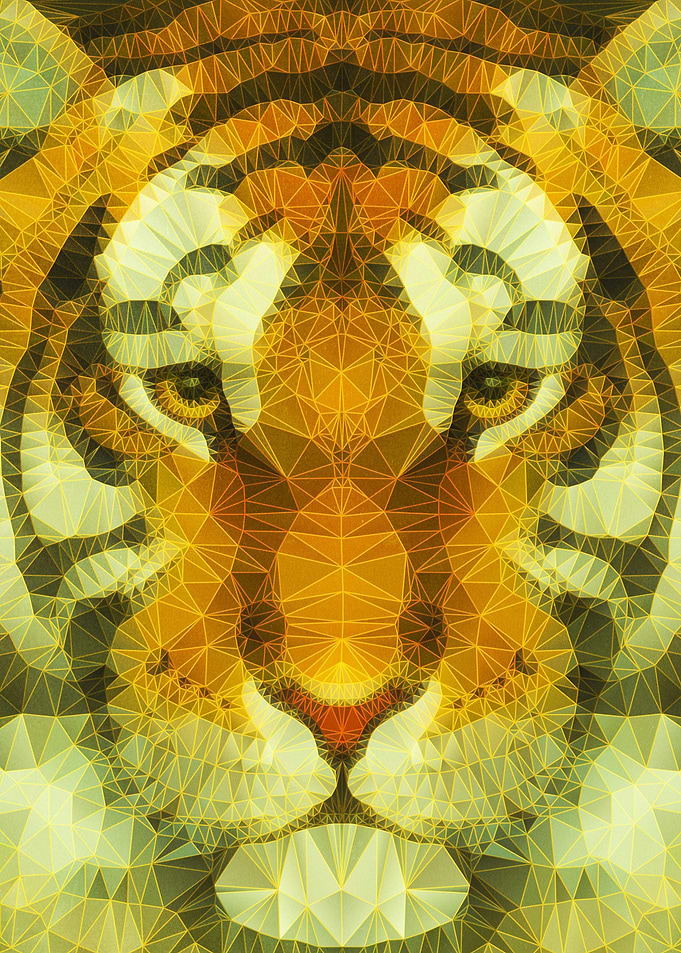 abstract tiger