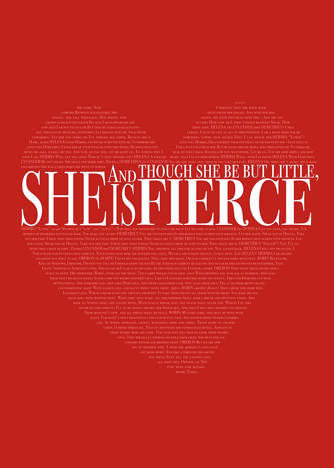 And though she be but little, she is fierce