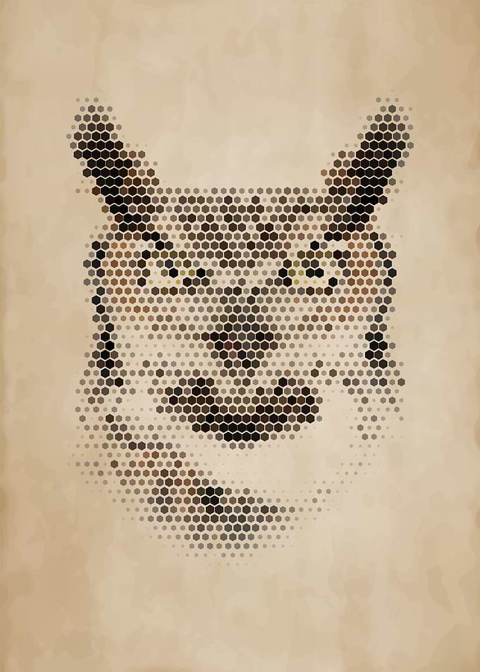 Geometric Owl Portrait
