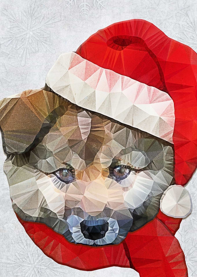 santa dog