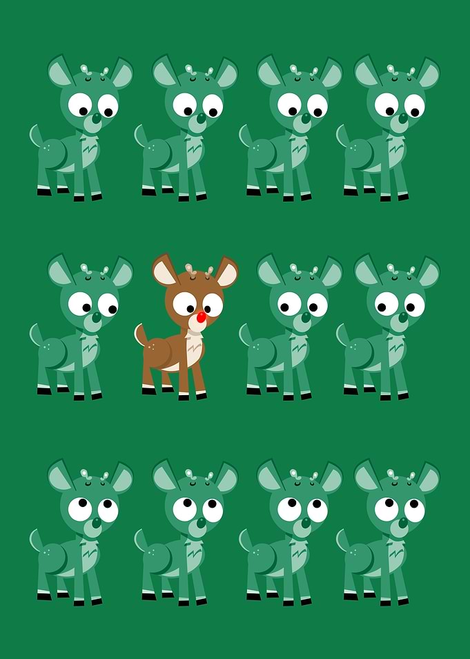 LOOK! It's Rudolph!