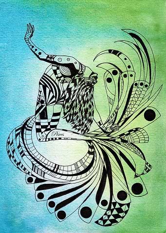 Pisces - watercolor