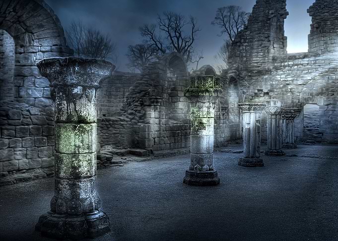Abbey at Night