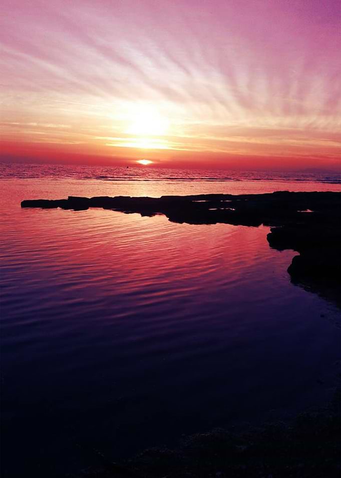 An italian bold sunset