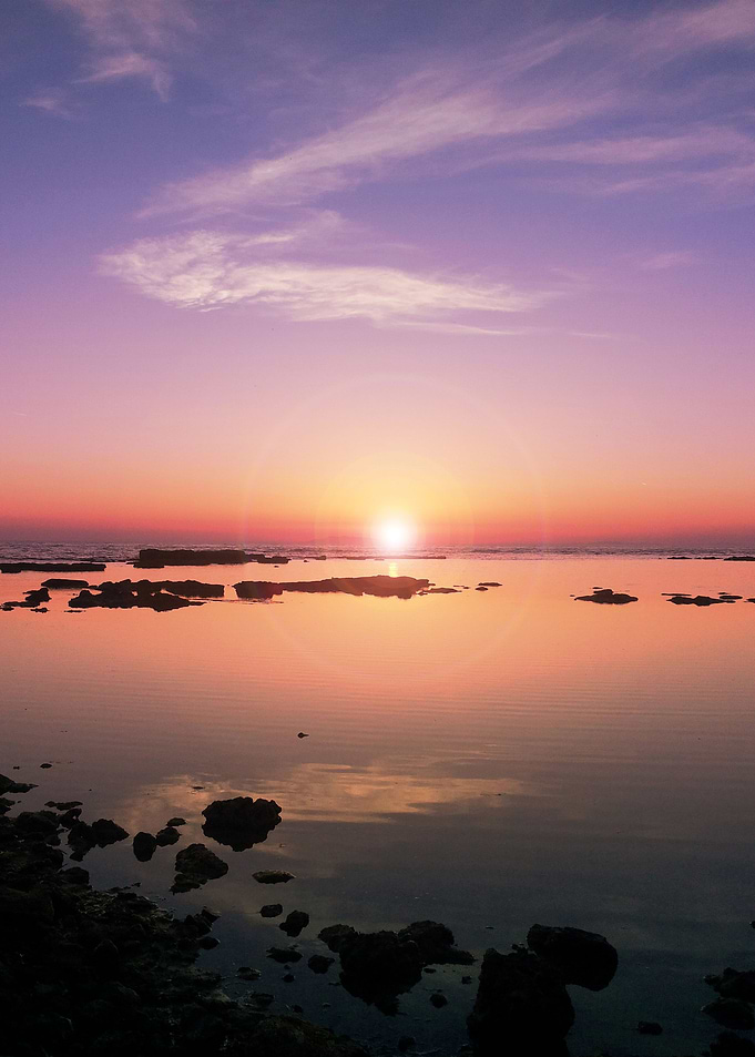 A bold italian sunset