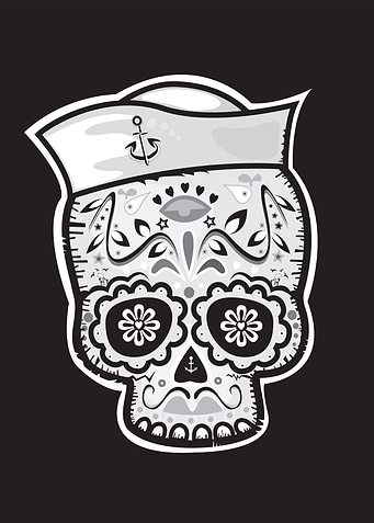 Marinero muerto sugar skull