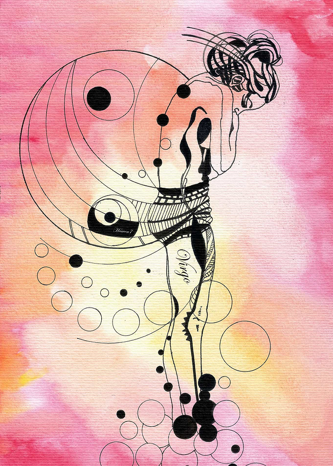 Virgo - Zodiac Series (watercolor)
