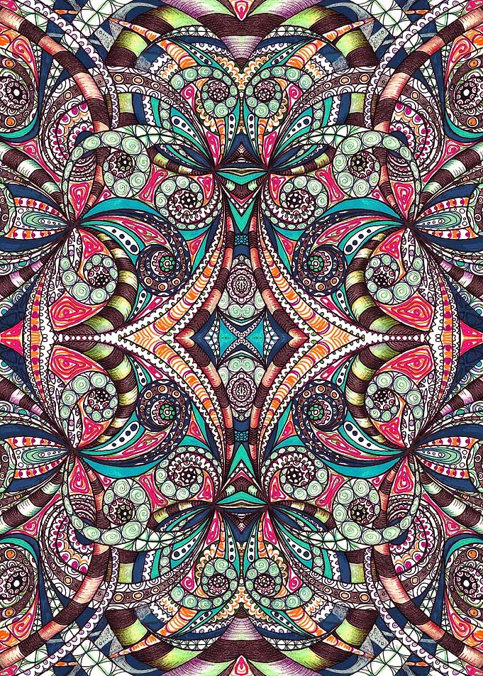 Drawing Floral Zentangle G237