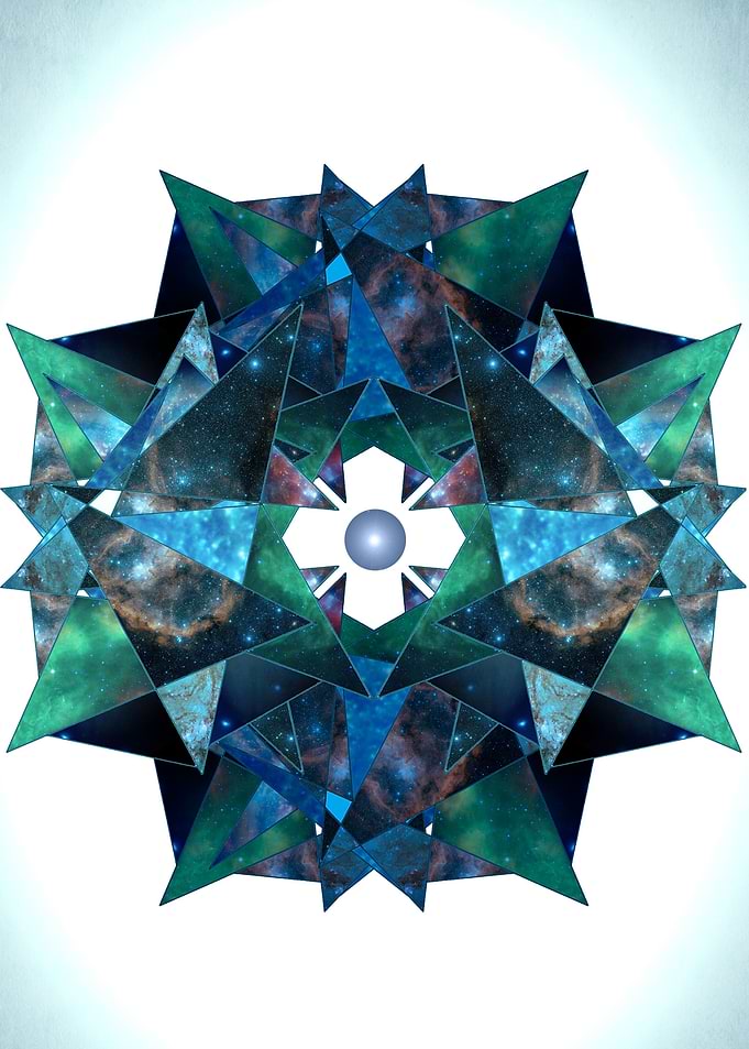 Abstract Galaxy Flower.