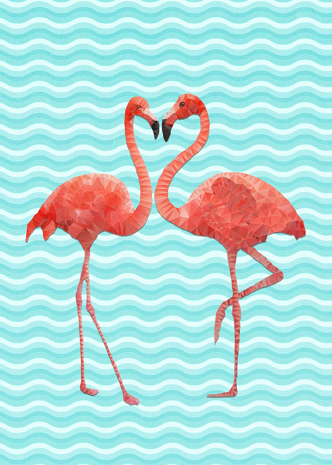 flamingo love