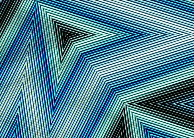 stripes pattern in blue with a perspective touch