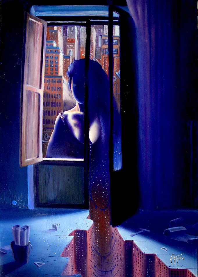 Alessandro Fantini - Schwärmerei (2012) Oil on canvas, ...