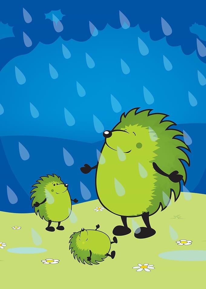 Happy when it rains