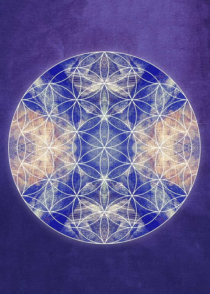 flower of life blue